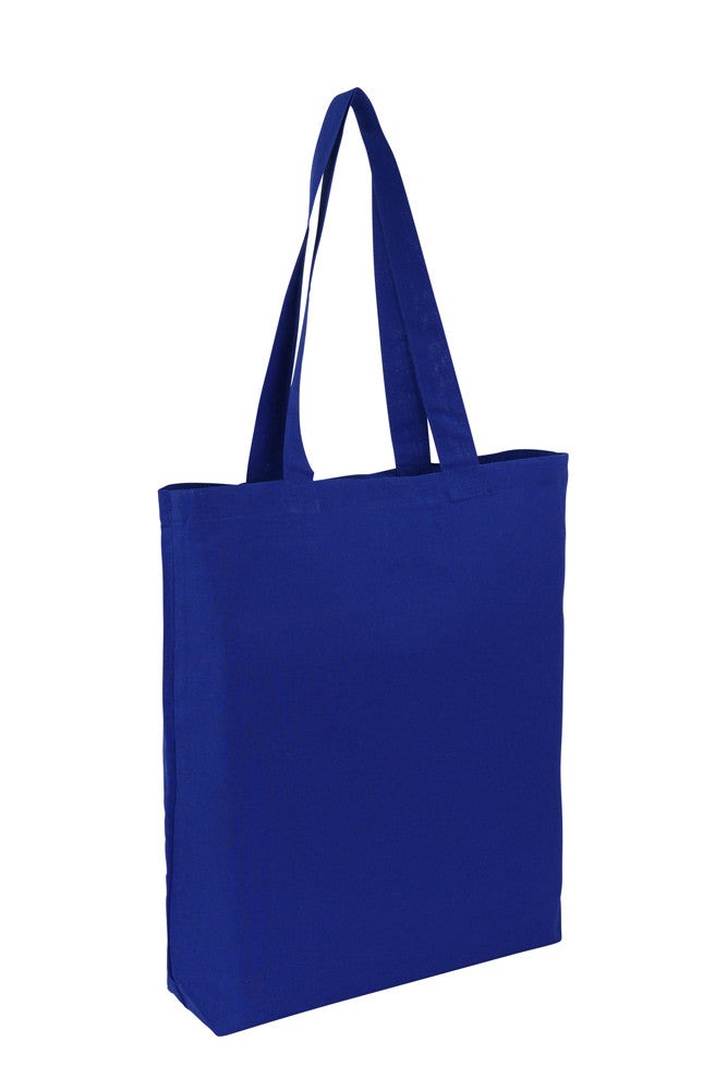 Cotton Tote With Base Gusset Only - Royal Blue - CTN-TT-BL-BTM | Main Unbranded